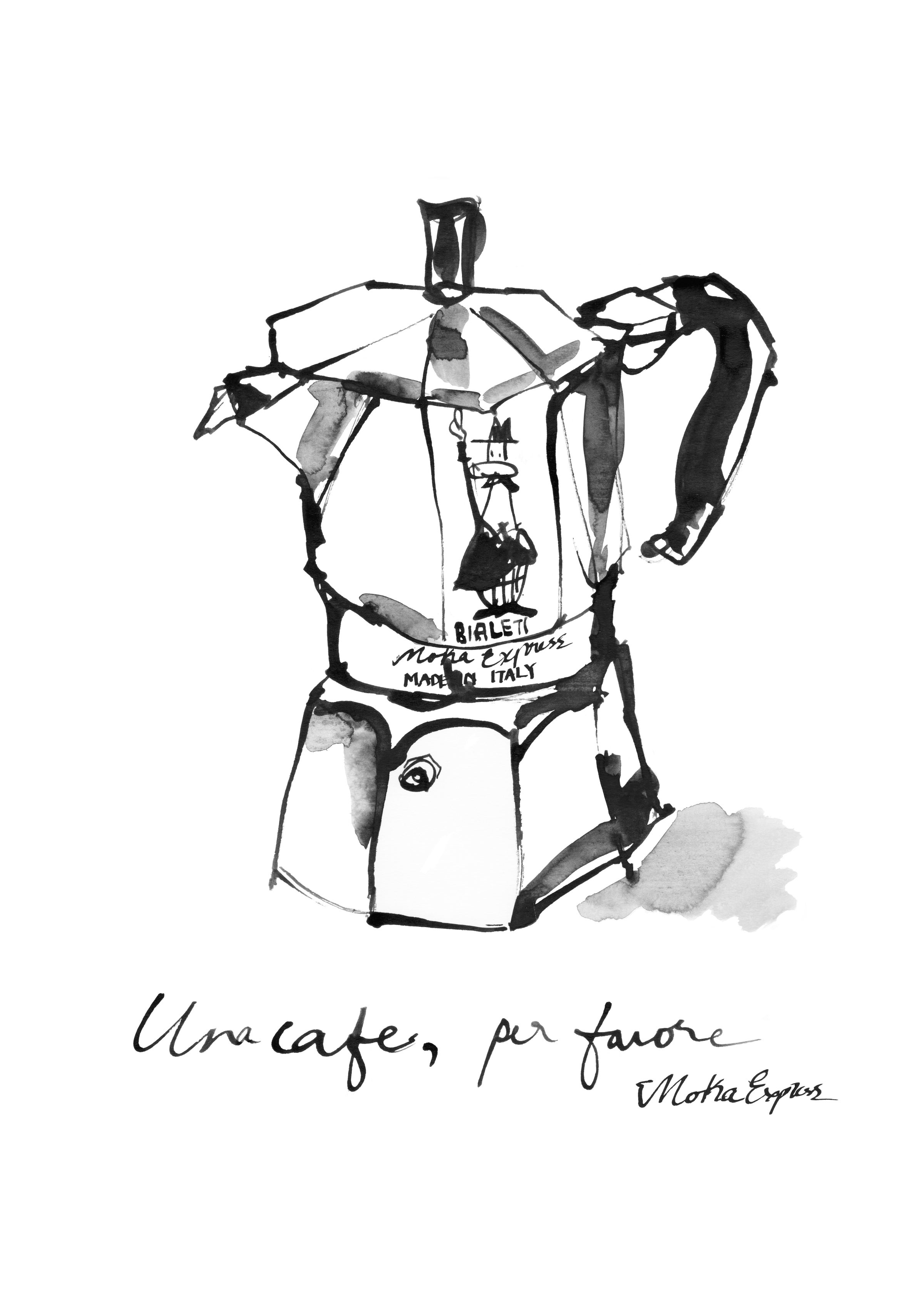 artisan moka drawing